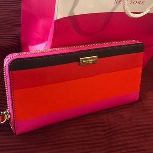 Kate spade laurel way Bonita stripe Neda wallet